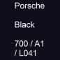 Preview: Porsche, Black, 700 / A1 / L041.